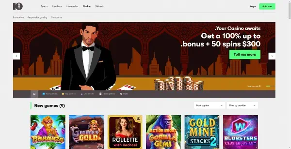 Open the 10bet registration form